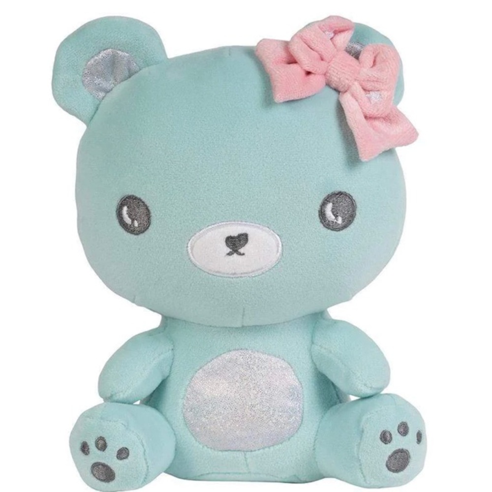 I am soft and cute green stuffed Fancy Cat